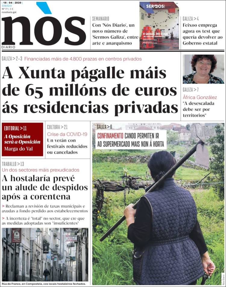 Portada de Nòs Diario (España)