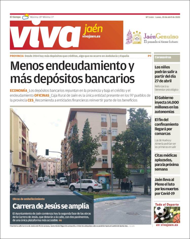 Portada de Viva Jaén (España)