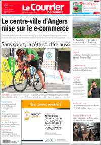 Portada de Le Courrier de l'Ouest (Francia)