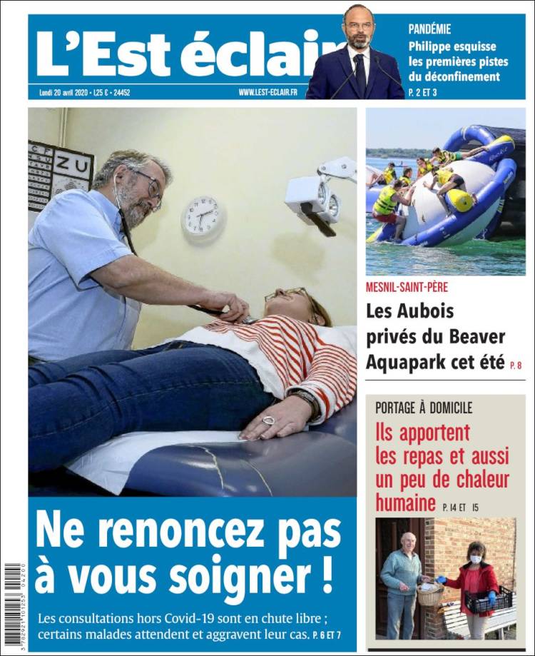 Portada de L'Est Eclair (France)