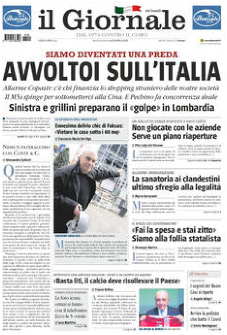 Portada de Il Sole 24 ORE (Italia)