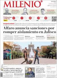 Portada de Milenio - Jalisco (M&eacute;xico)