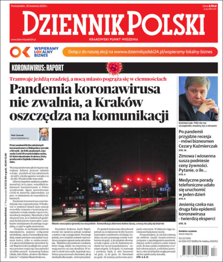 Portada de Dziennik (Polonia)
