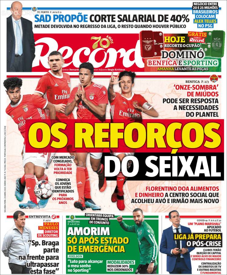 Portada de Record (Portugal)