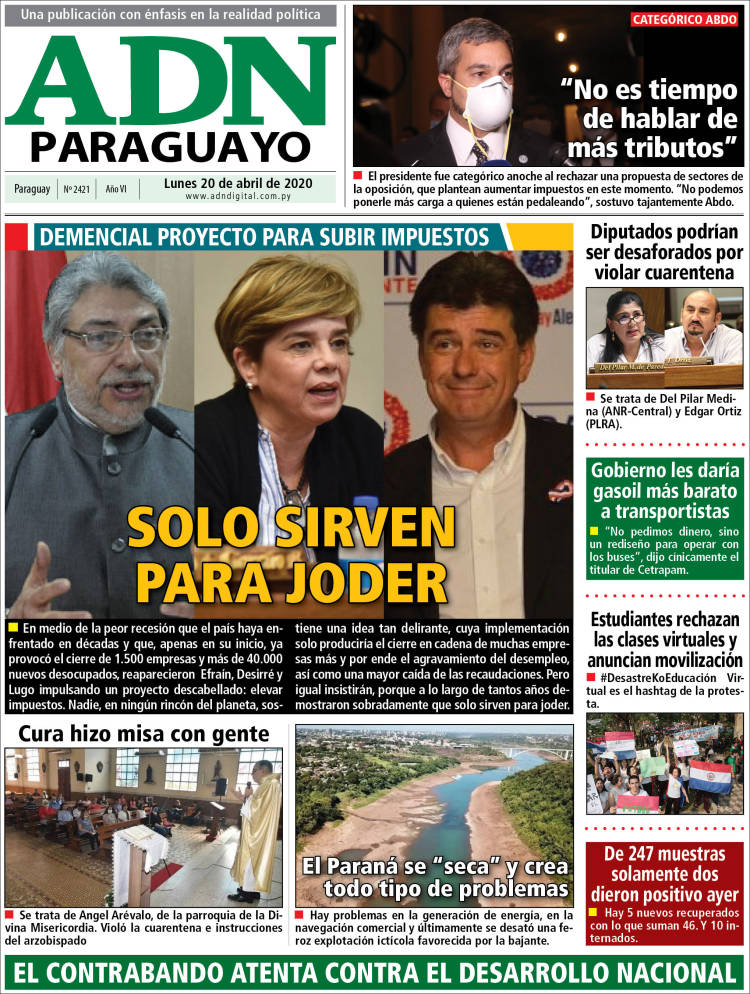 Portada de ADN Paraguayo (Paraguay)