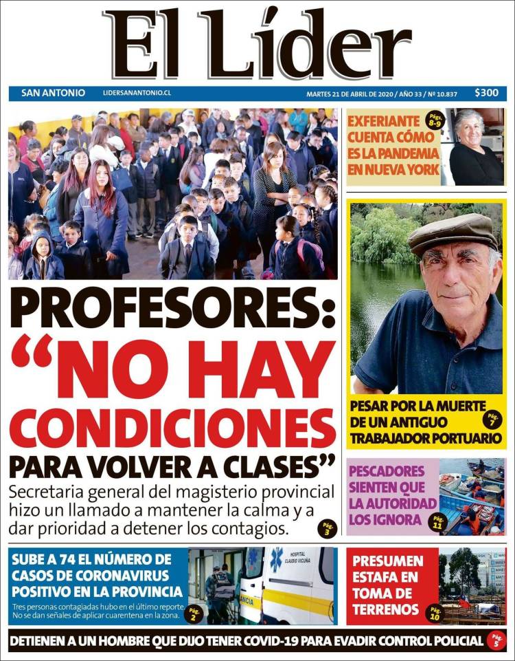 Portada de Lider de San Antonio (Chile)