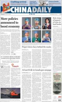 Portada de China Daily (China)