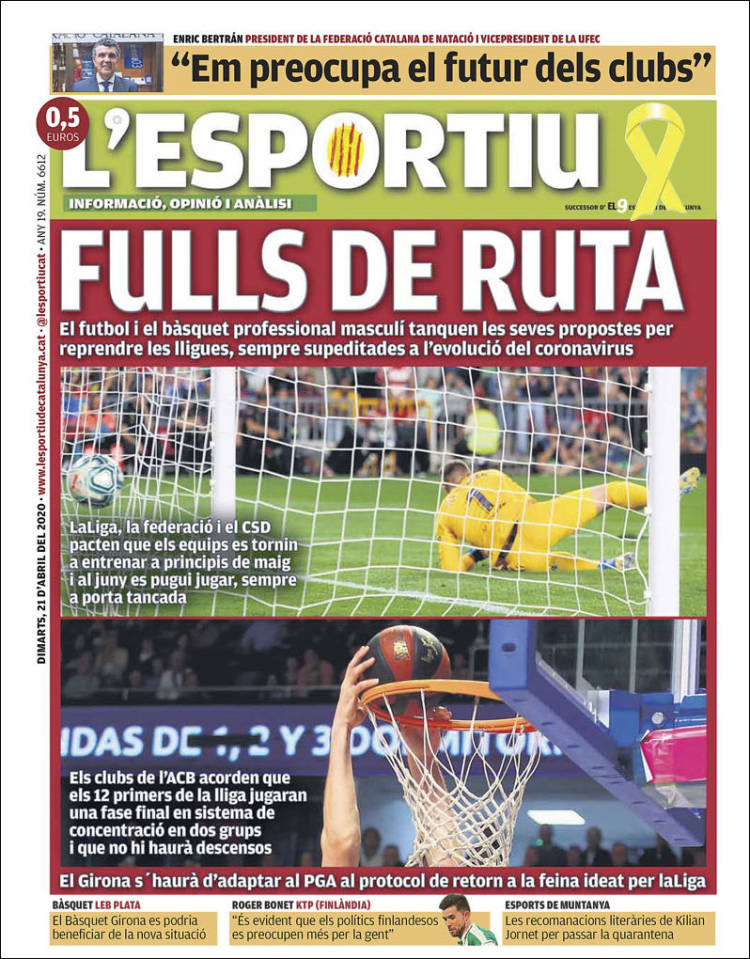 Portada de L'Esportiu : Girona (España)