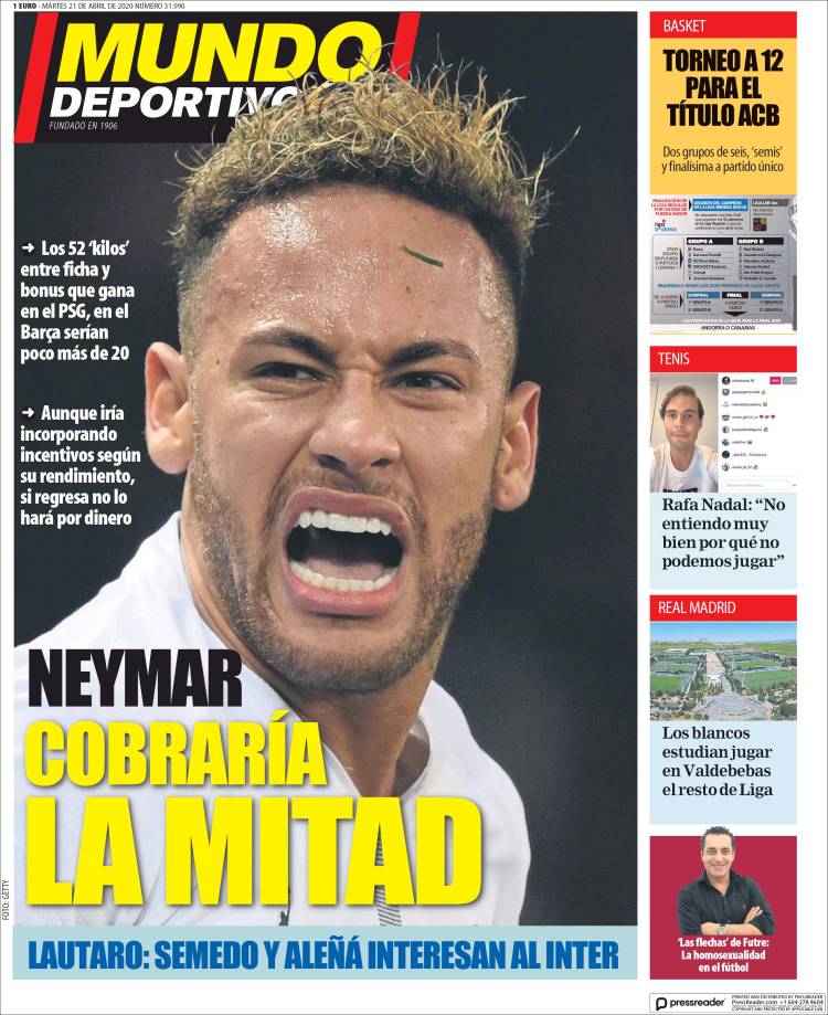Portada de El Mundo Deportivo (España)