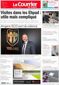 Portada de Le Courrier de l'Ouest (Francia)