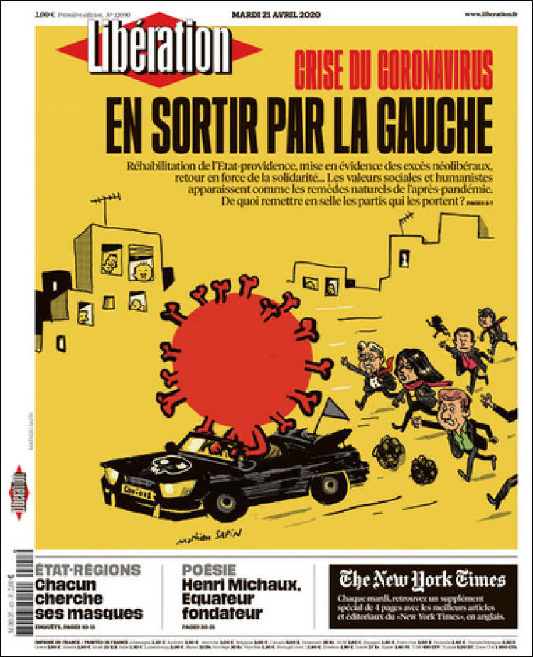 Portada de Libération (Francia)