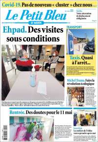 Portada de Le Petit Bleu (Francia)