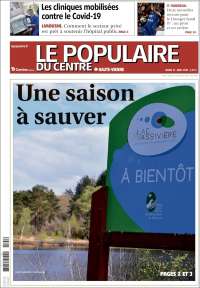 Portada de Le Populaire du Centre (Francia)