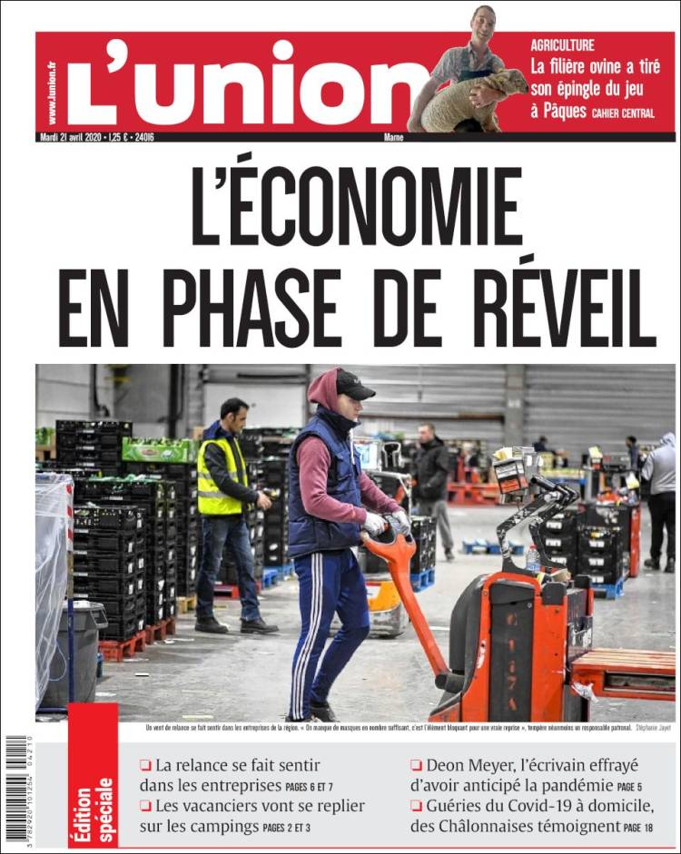 Portada de L'Union (Francia)