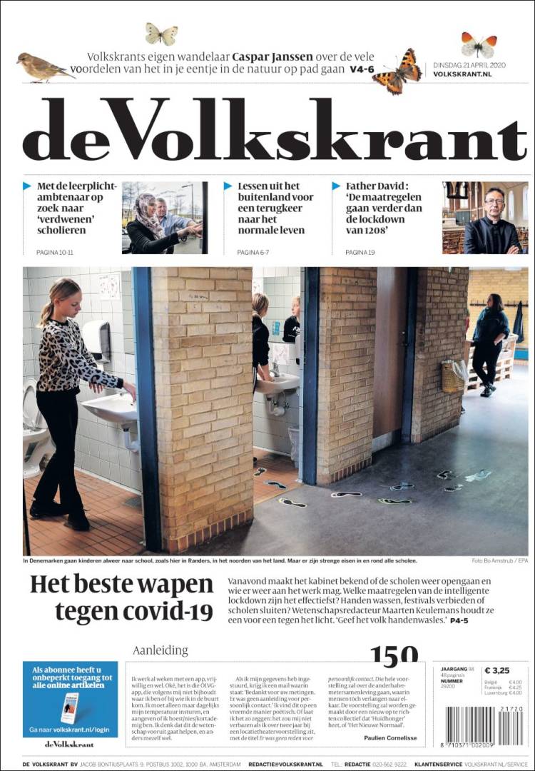 Portada de De Volkskrant (Netherlands)
