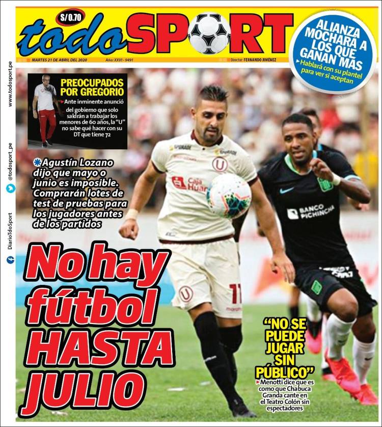 Portada de TodoSport (Per&uacute;)
