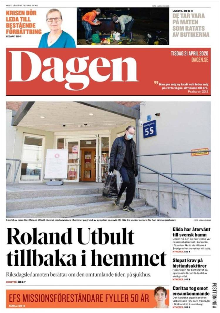 Portada de Dagen (Suecia)