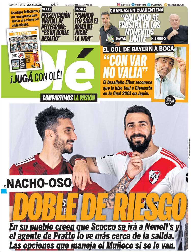 Portada de Olé (Argentina)