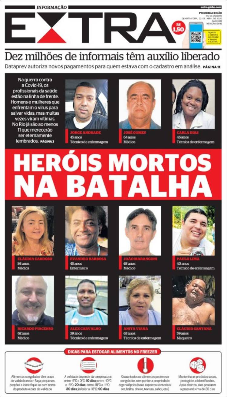 Portada de Extra (Brasil)