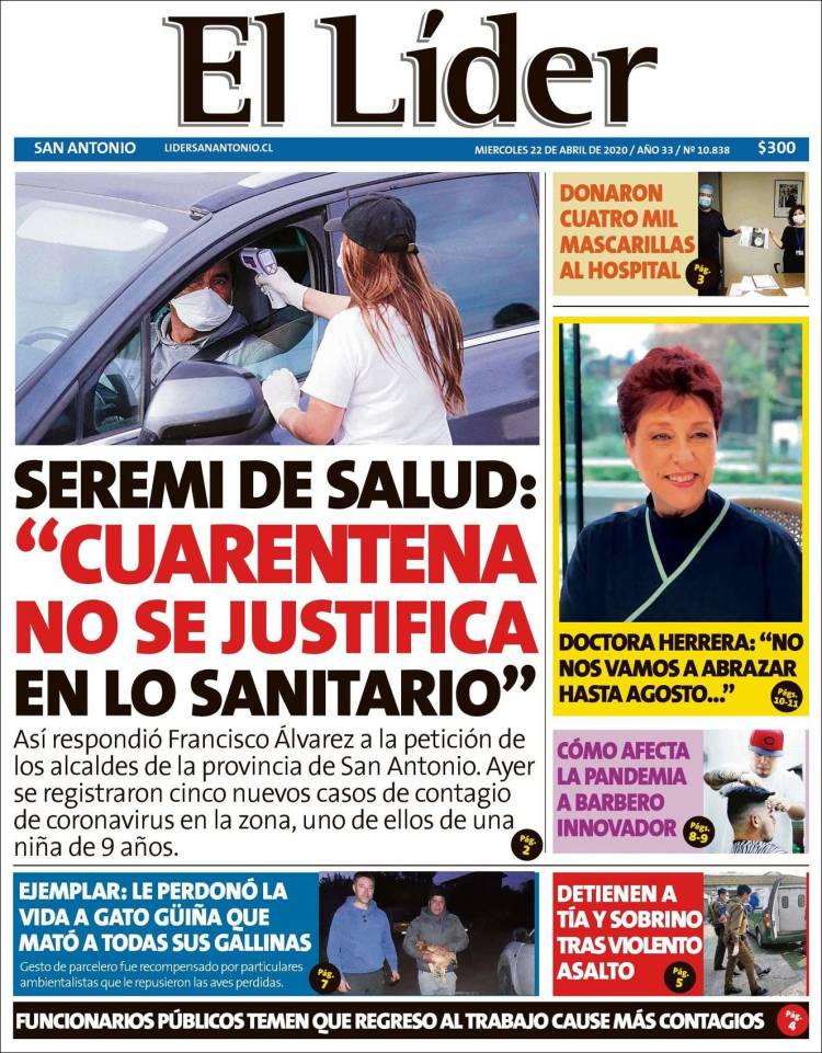 Portada de Lider de San Antonio (Chile)