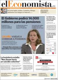 Portada de El Economista (España)