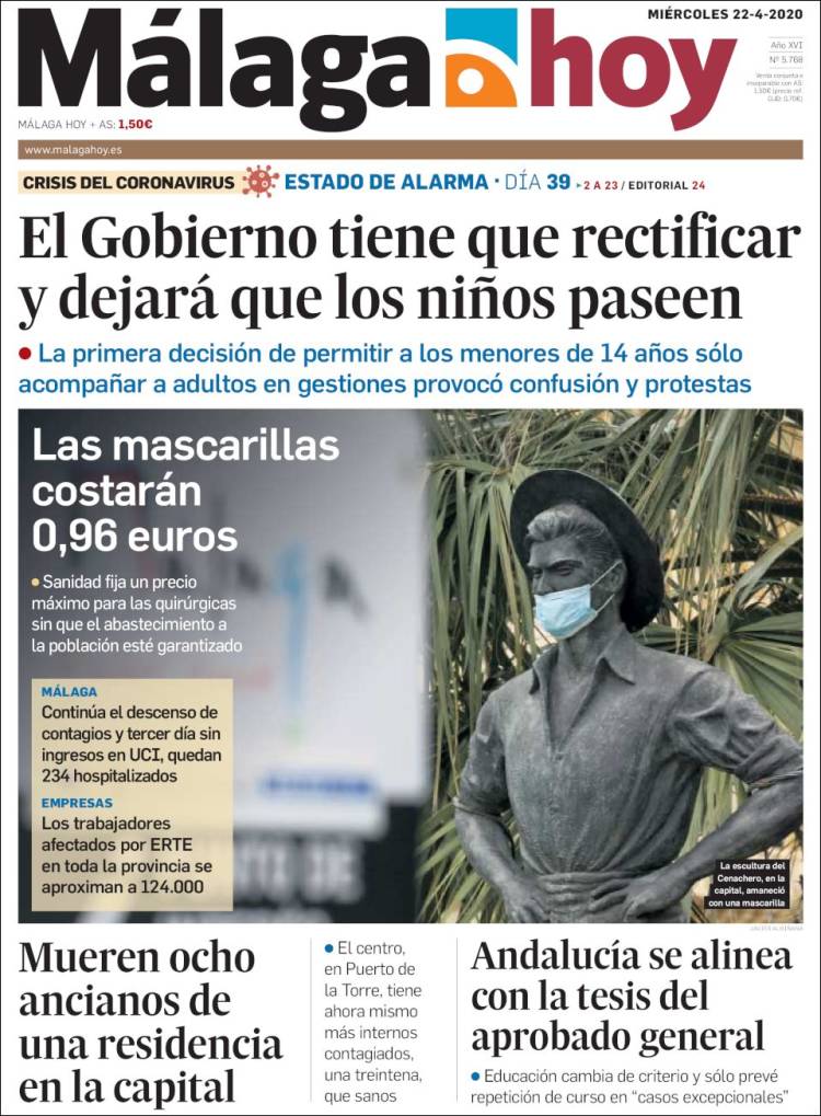 Portada de Málaga Hoy (España)