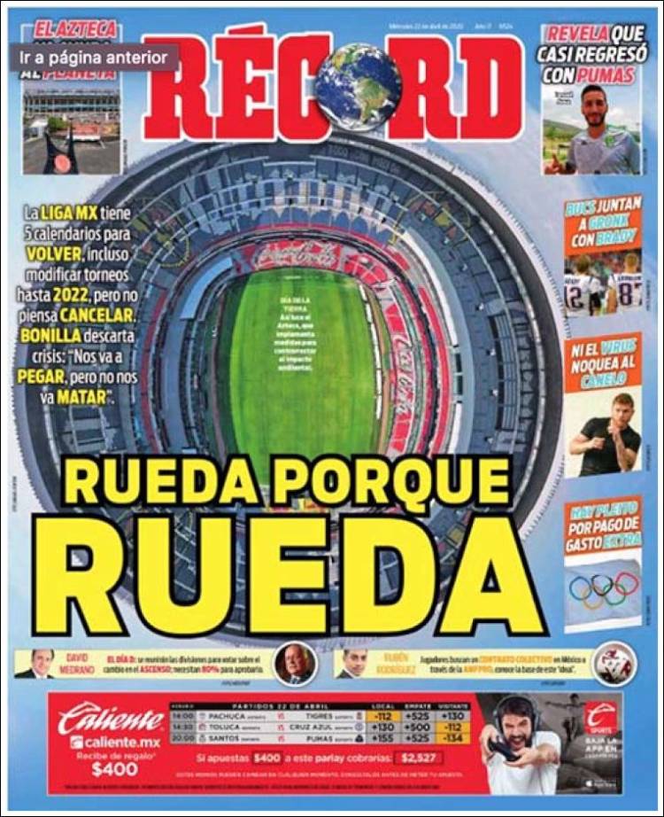 Portada de Record (México)