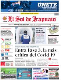 Portada de El Sol de Irapuato (México)