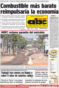 Portada de ABC Color (Paraguay)