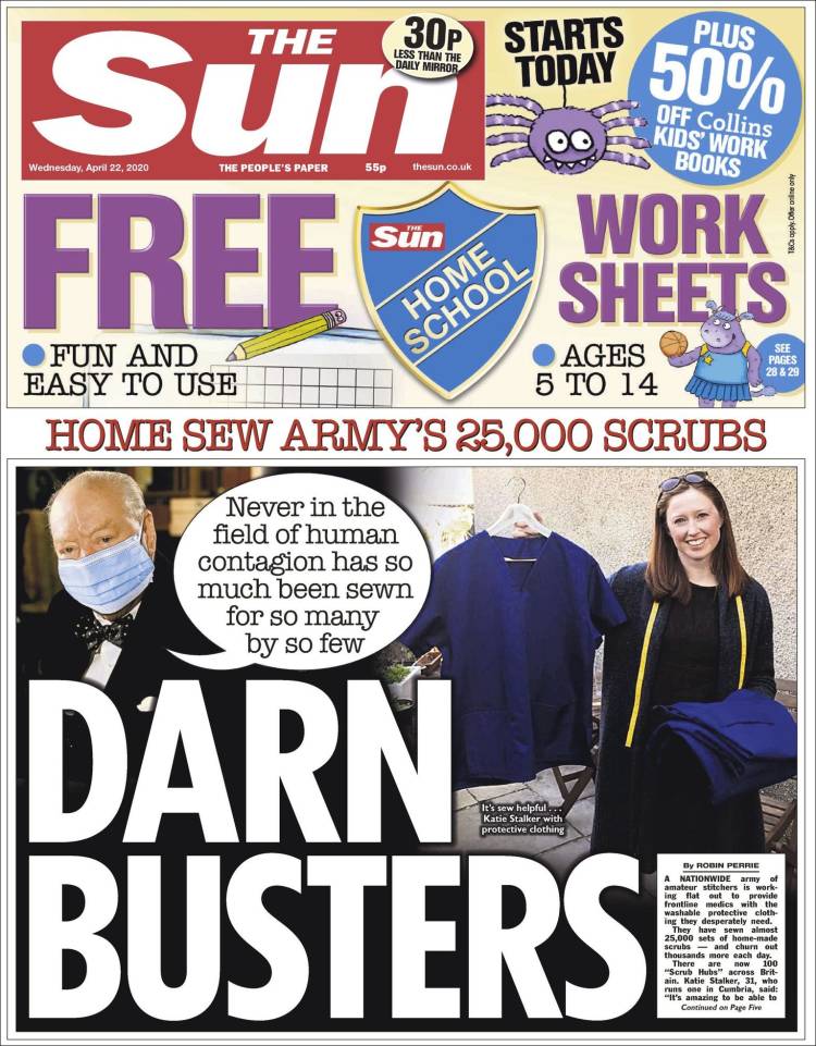 Portada de The Sun (Reino Unido)