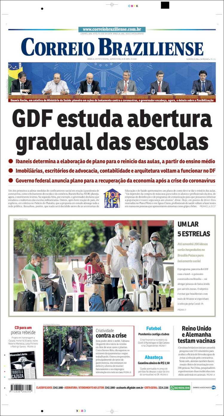 Portada de Correio Braziliense (Brasil)