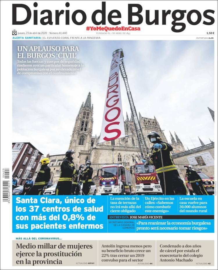 Portada de Diario de Burgos (Espa&ntilde;a)