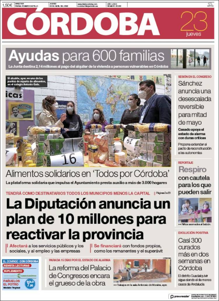Portada de Diario de Córdoba (Espa&ntilde;a)