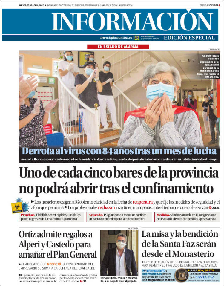 Portada de Diario Información (Espa&ntilde;a)