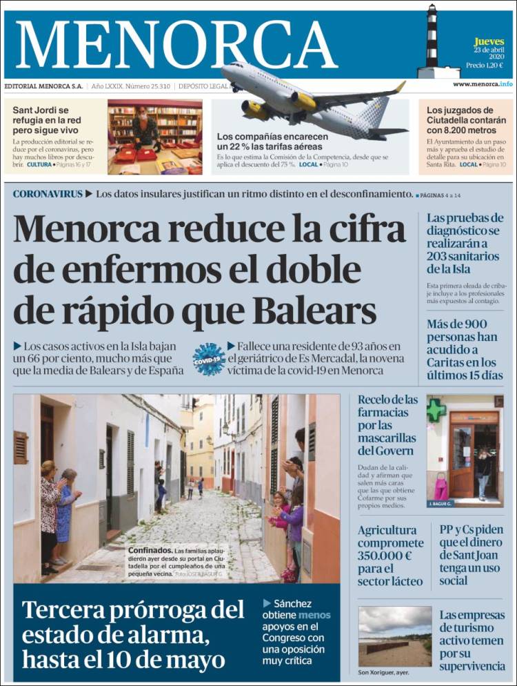Portada de Menorca - Diario Insular (Espa&ntilde;a)