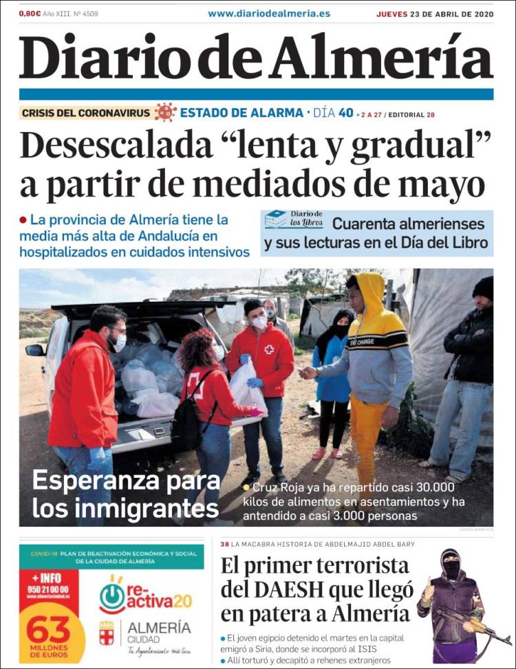 Portada de Diario de Almería (Espa&ntilde;a)