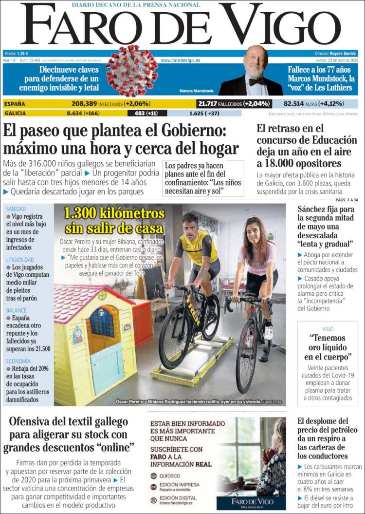 Portada de Faro de Vigo (Espa&ntilde;a)