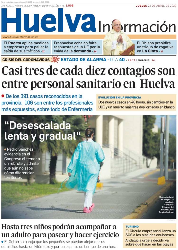 Portada de Huelva Información (Espa&ntilde;a)