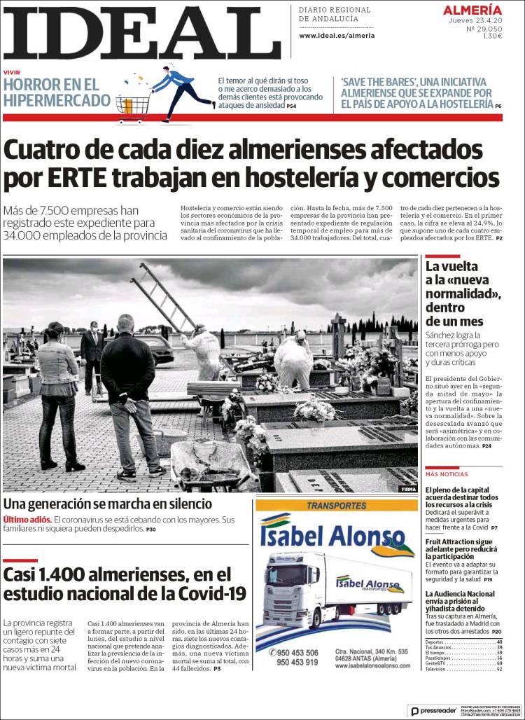 Portada de Ideal Almeria (Espa&ntilde;a)