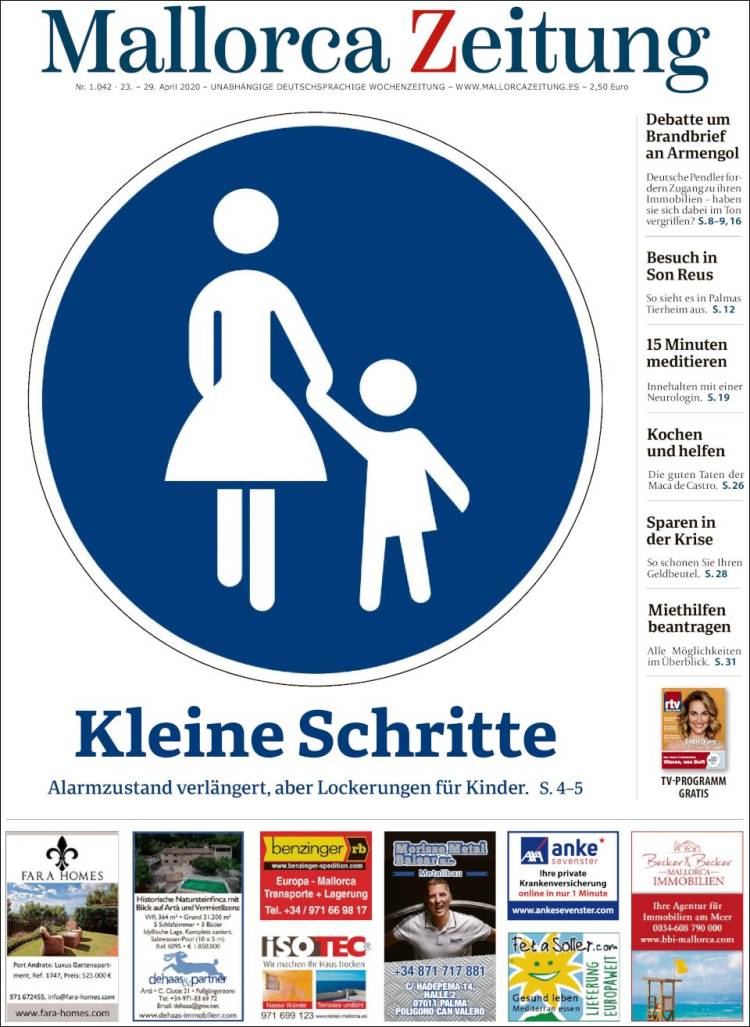 Portada de Mallorca Zeitung (Espa&ntilde;a)
