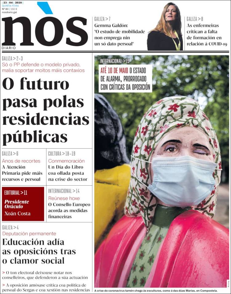 Portada de Nòs Diario (Espa&ntilde;a)