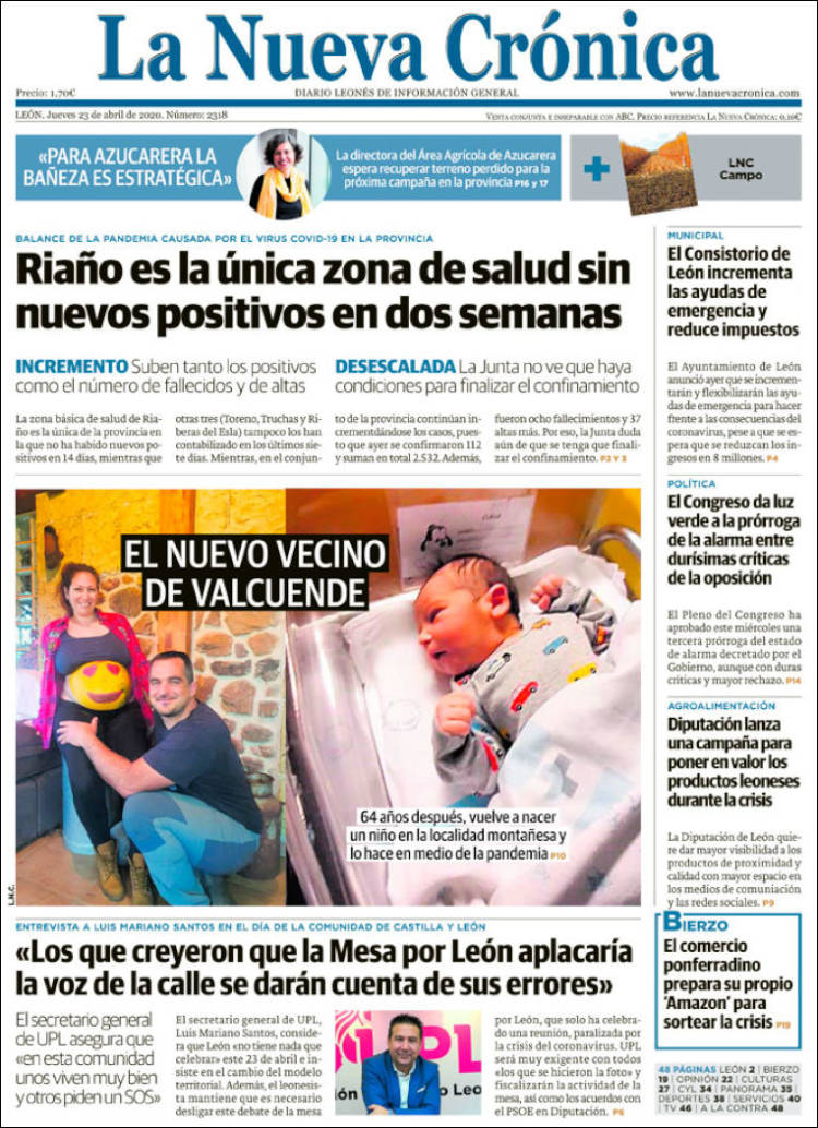Portada de La Nueva Crónica (Espa&ntilde;a)