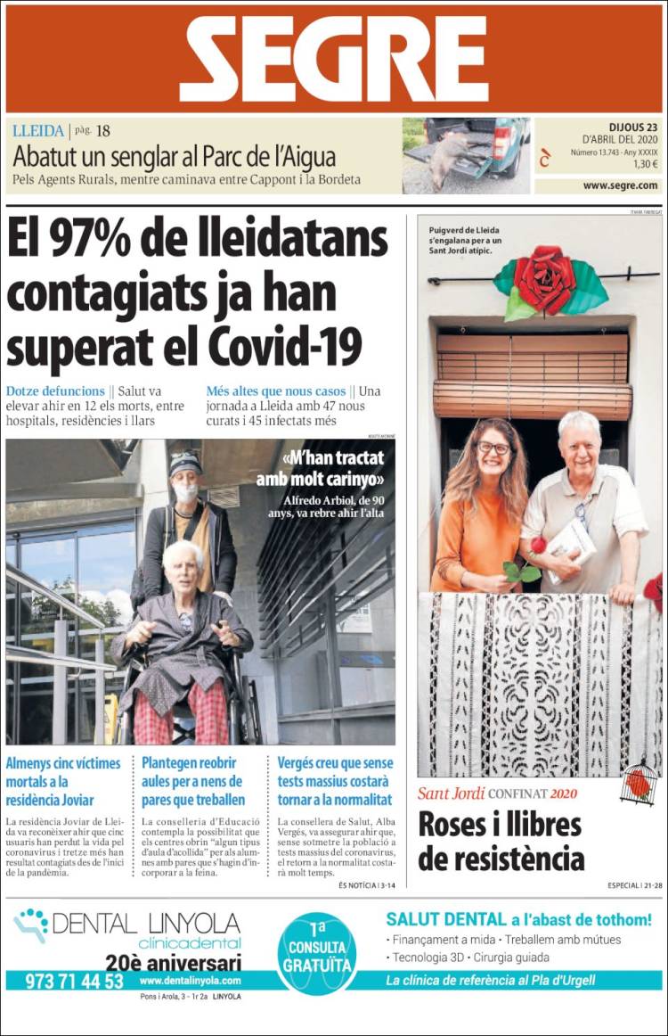 Portada de Segre (Espa&ntilde;a)