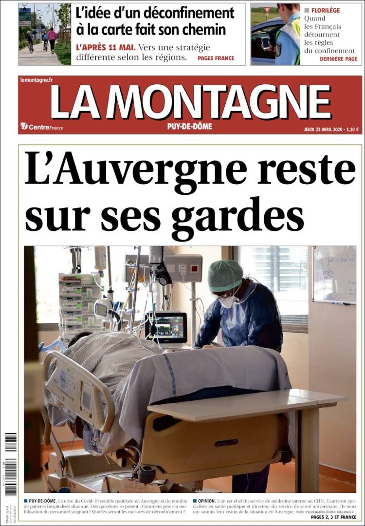 Portada de La Montagne (Francia)