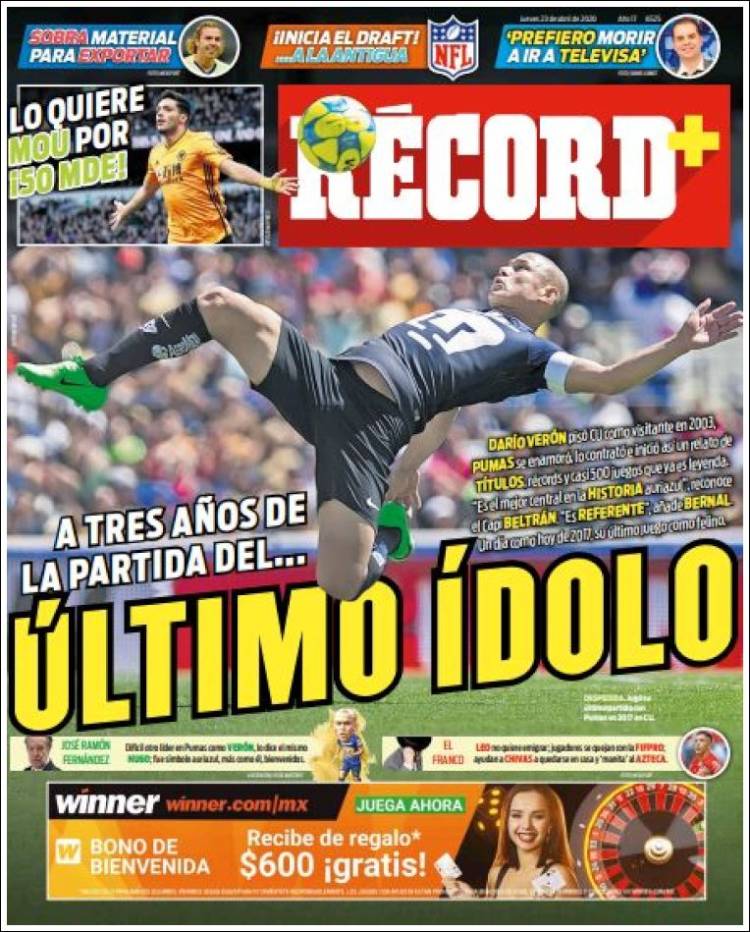 Portada de Record (México)