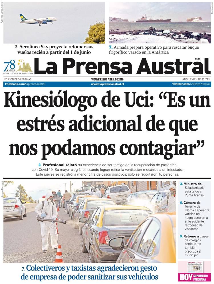 Portada de El Magallanes (Chile)