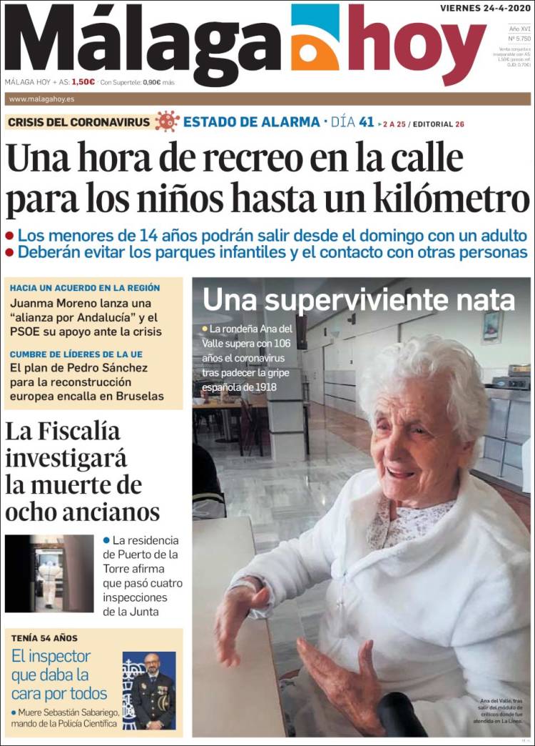 Portada de Málaga Hoy (España)