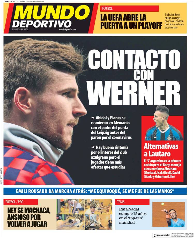 Portada de El Mundo Deportivo (España)