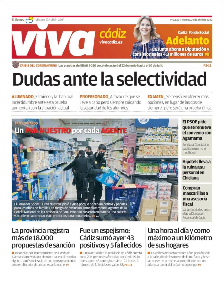 Portada de Viva Cadiz (España)