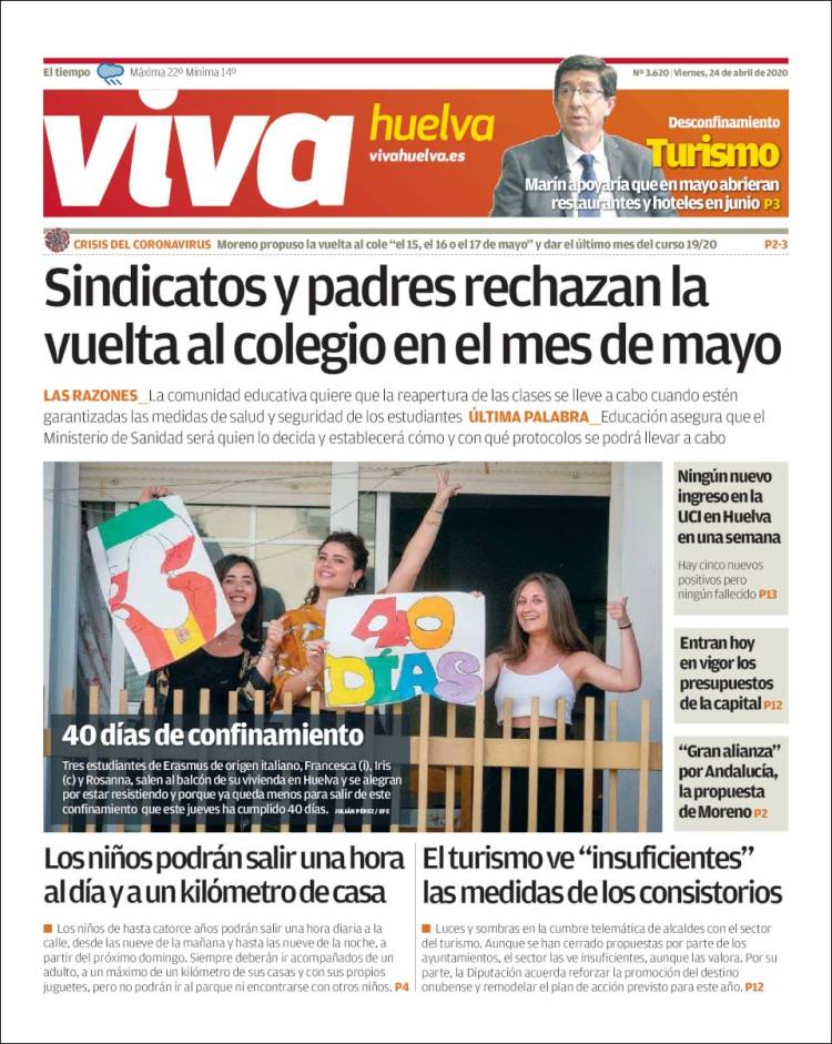 Portada de Viva Huelva (España)